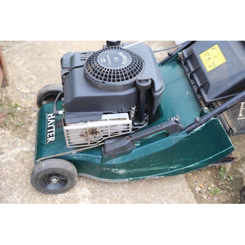 74 - Hayter Harrier 41 roller mower with blade brake c/w grass collector