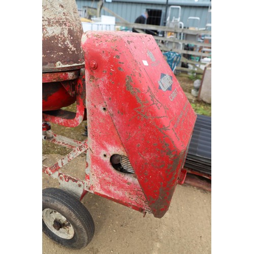 4 - Heavy duty cement mixer with Honda engine service ready for work