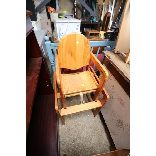 186 - 2 x wooden high chairs