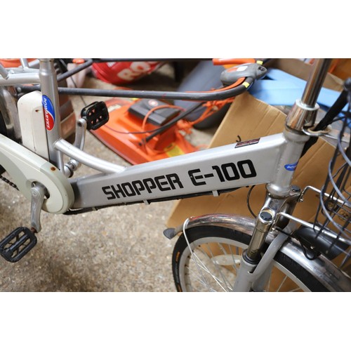 215 - Electric shopper E100 bike (charger in office) - warranted until 12 noon Tuesday following the above... 