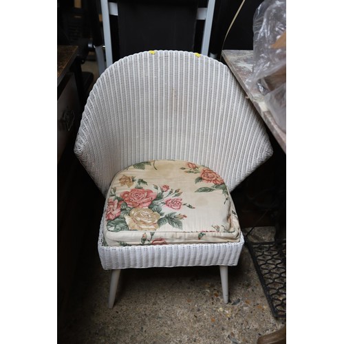 219 - Loom style chair & bedside cabinet