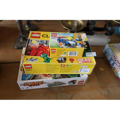 360 - 3 boxes of Lego