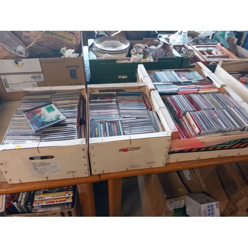 303 - 4 crates of CDs, cassettes