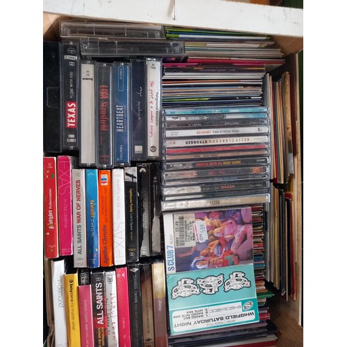 303 - 4 crates of CDs, cassettes