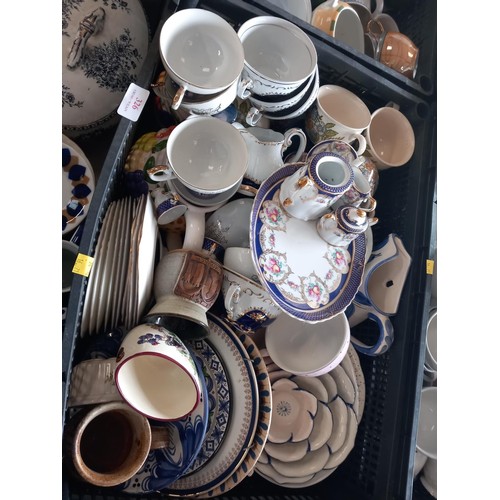 326 - Large qty of china part tea sets, crockery, incl Royal Doulton, Albert, Denby