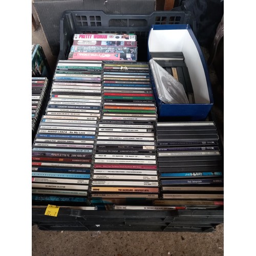 343 - Qty of videos, CDs & tapes