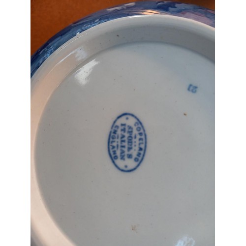 427 - Victorian Wedgwood jug & Copeland Spode bowl (blue & white)