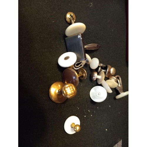 432 - Dior cuff links & others, also military medals