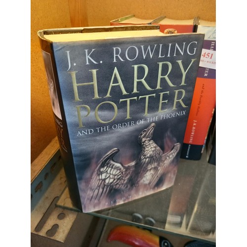 451 - J K Rowling - Harry Potter, Order of Phoenix, Half Blood Prince (x2), Deathly Hallows, Half Blood Pr... 