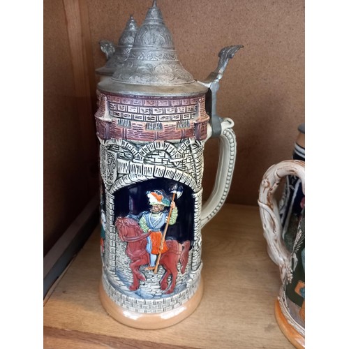 479 - Various beer steins & tankards