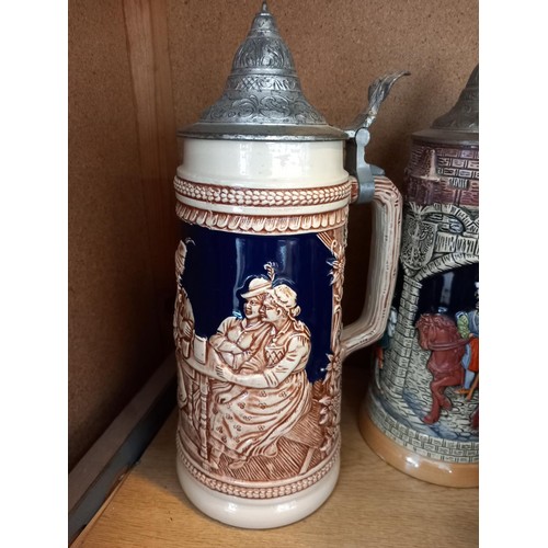 479 - Various beer steins & tankards