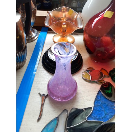 522 - Various quality coloured glass - Murano Polish, art glass, etc