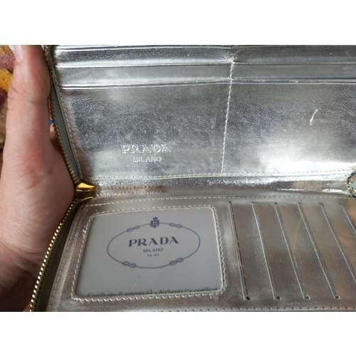 459 - Vintage Prada large silver pure