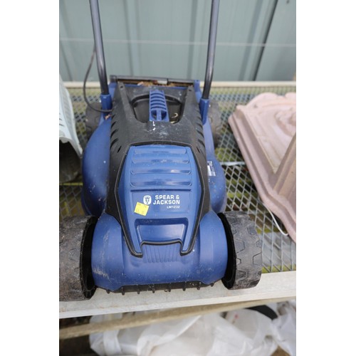 12 - Spear and Jackson electric mower – warranted until 12 noon, Tuesday, following the above sale