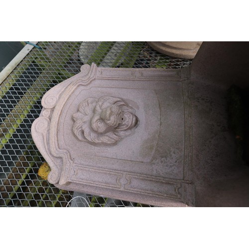 13 - Large wall hanging lion water feature (plastic)