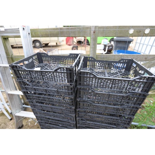 37 - 20 small black crates