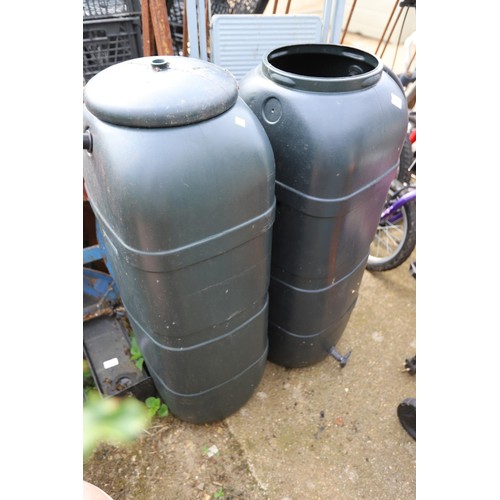 86 - 2 x slimline, water butts