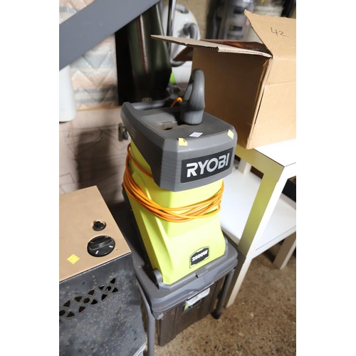 134 - Ryobi 2500w garden shredder - warranted until 12 noon Tuesday following the above sale