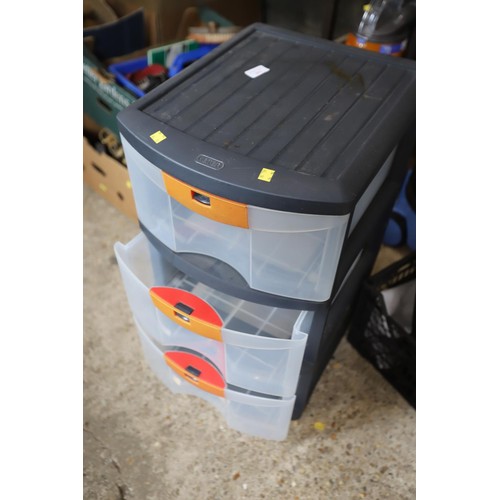 145 - Keter 3 drawer plastic storage chest