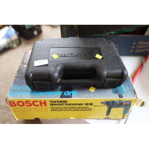 163 - Bosch hammer drill & Black & Decker cordless screwdriver - warranted until 12 noon Tuesday following... 