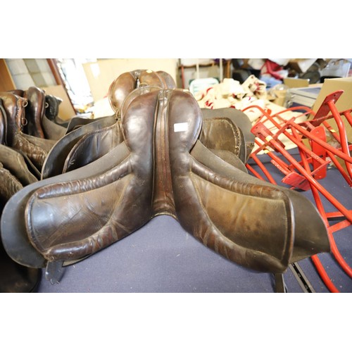 274 - 6 saddles, leather