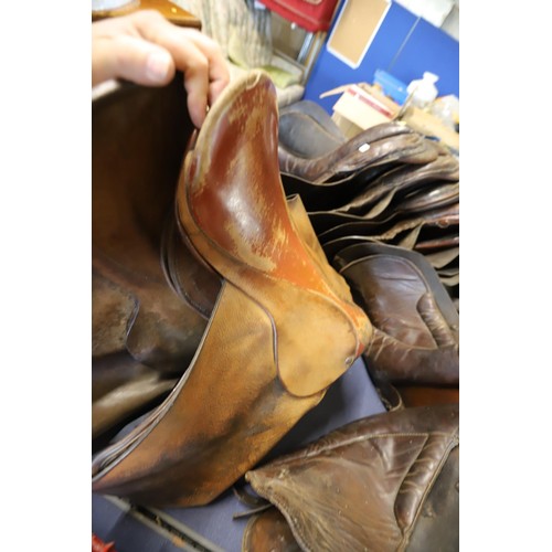 274 - 6 saddles, leather