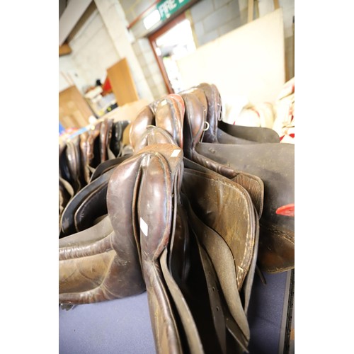 274 - 6 saddles, leather