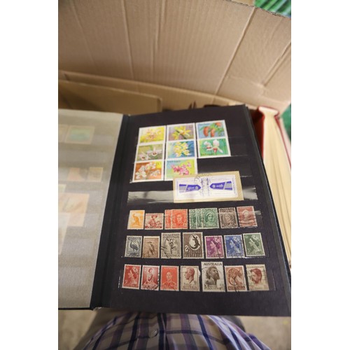 278 - Box of stamp albums, stock books - worldwide