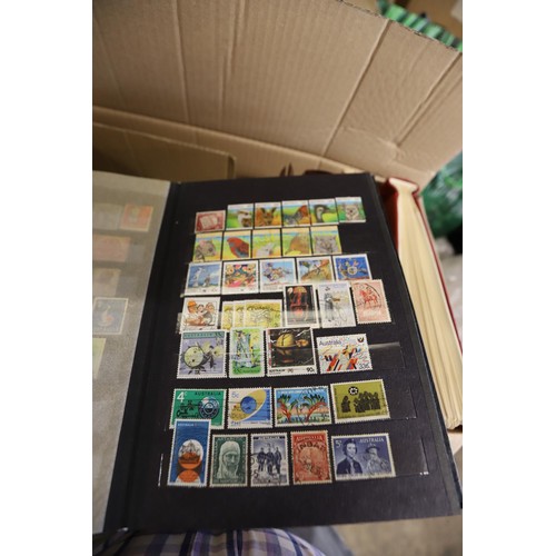 278 - Box of stamp albums, stock books - worldwide