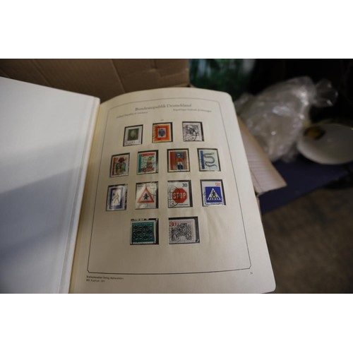 278 - Box of stamp albums, stock books - worldwide