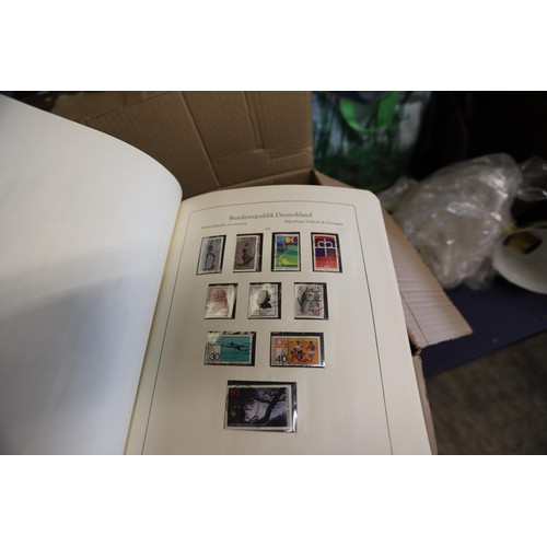 278 - Box of stamp albums, stock books - worldwide