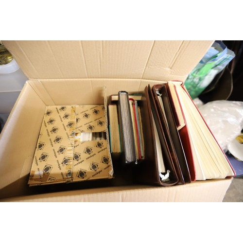 278 - Box of stamp albums, stock books - worldwide