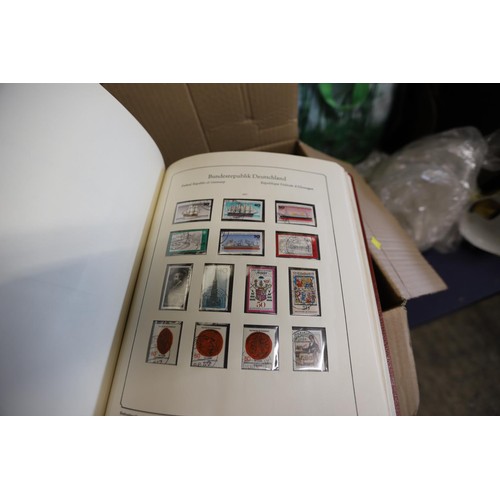 278 - Box of stamp albums, stock books - worldwide