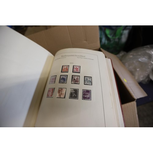 278 - Box of stamp albums, stock books - worldwide