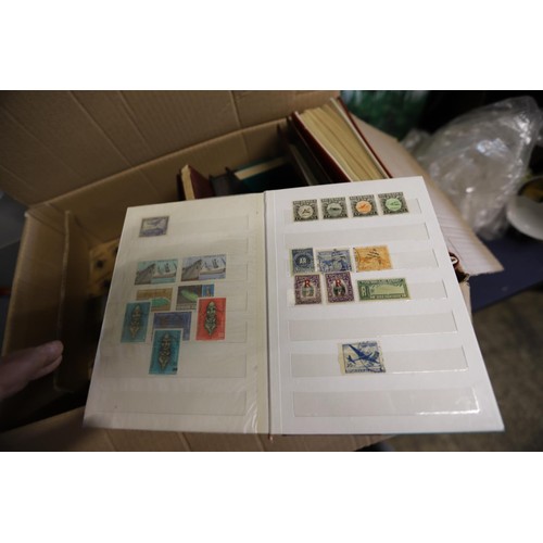 278 - Box of stamp albums, stock books - worldwide