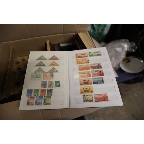 278 - Box of stamp albums, stock books - worldwide