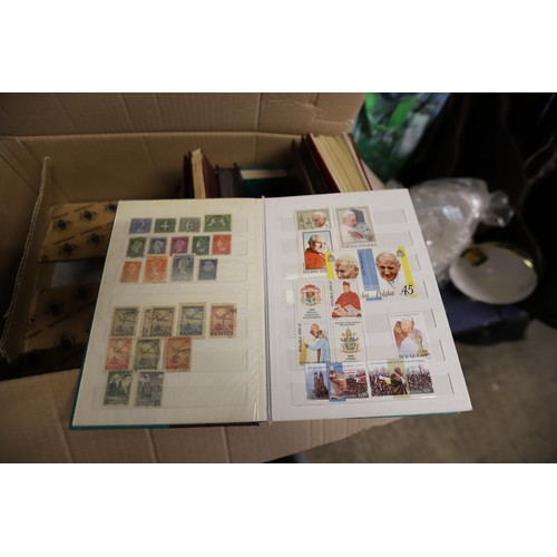 278 - Box of stamp albums, stock books - worldwide