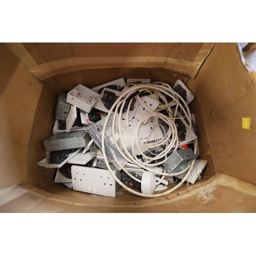 294 - 4 boxes of various electrical fittings