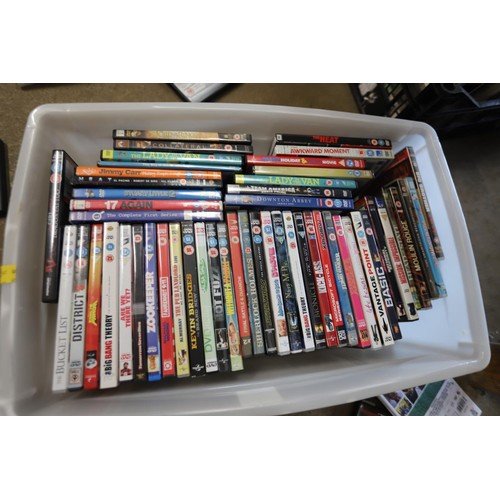 296 - 2 boxes of DVDs