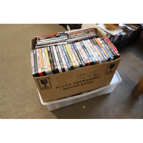 296 - 2 boxes of DVDs