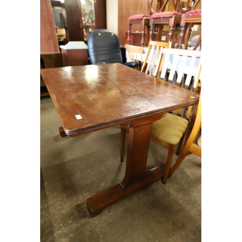 549 - Mahogany library table - Victorian