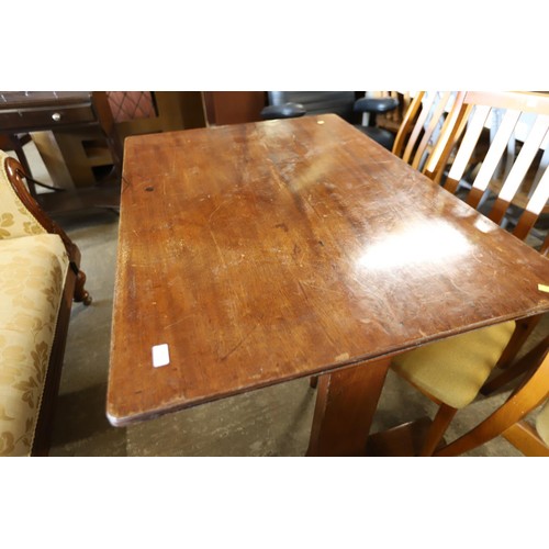 549 - Mahogany library table - Victorian