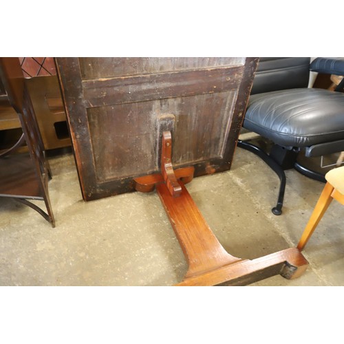 549 - Mahogany library table - Victorian