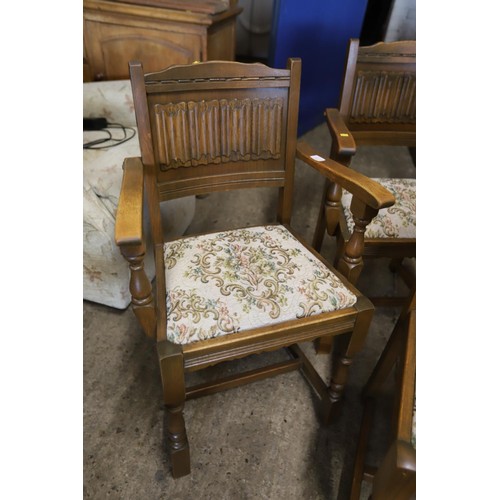 571 - Ercol chairs - 4 (2 carver & 2 dining)