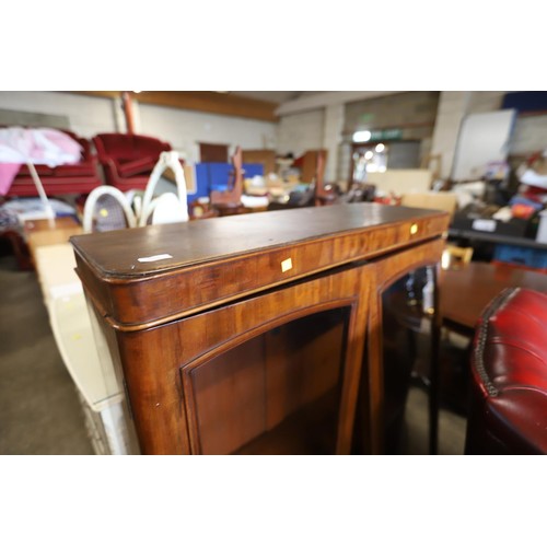 602 - Glazed mahogany bookcase AF