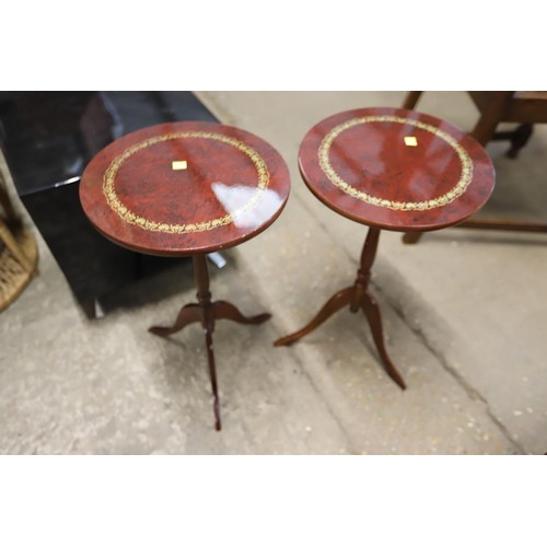 603 - Various small wine tables & nest of 3 tables