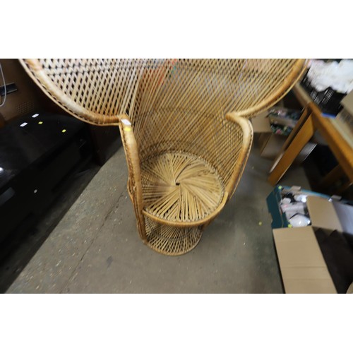 607 - Vintage retro peacock chair