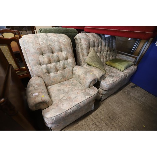 616 - Parker Knoll 2-seater sofa & 1 armchair