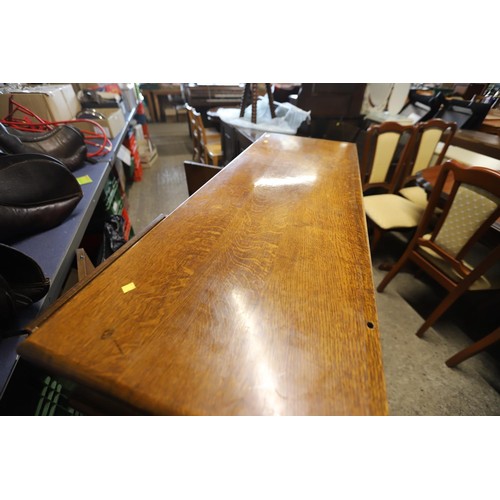 614 - Carved oak sideboard