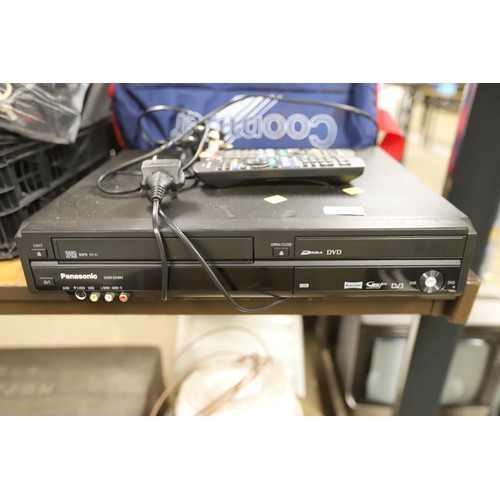 89 - Panasonic video/DVD recorder with remote - warranted until 12 noon Tuesday following the above sale